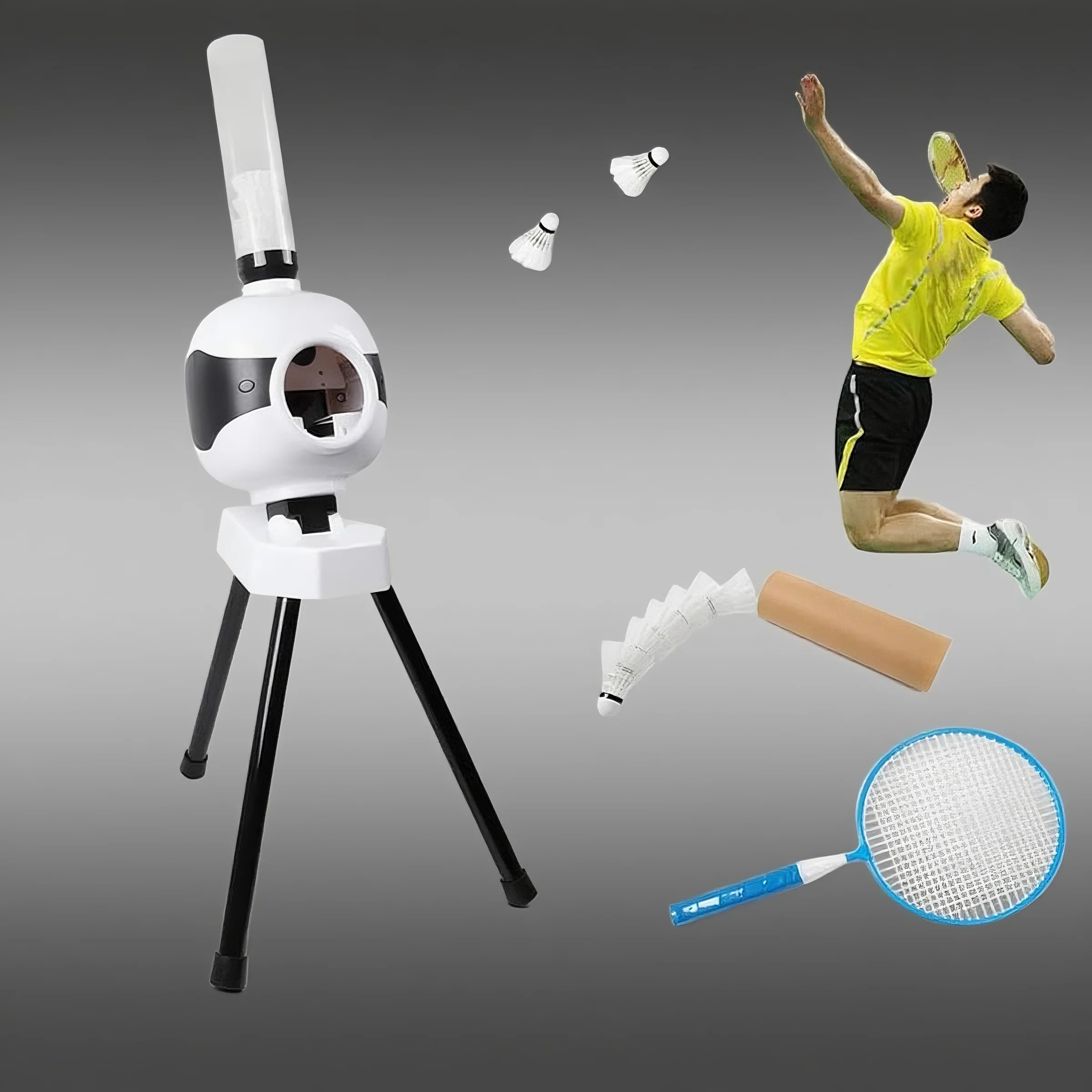 a badminton ball machine