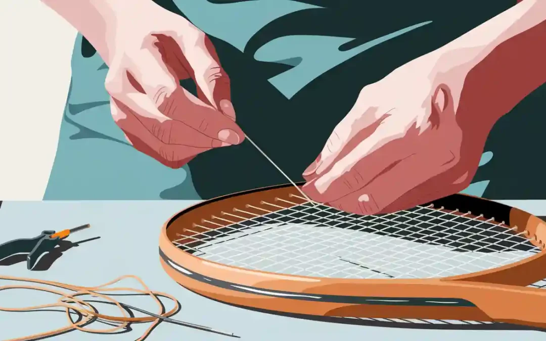 How to string a tennis racket without a machine
