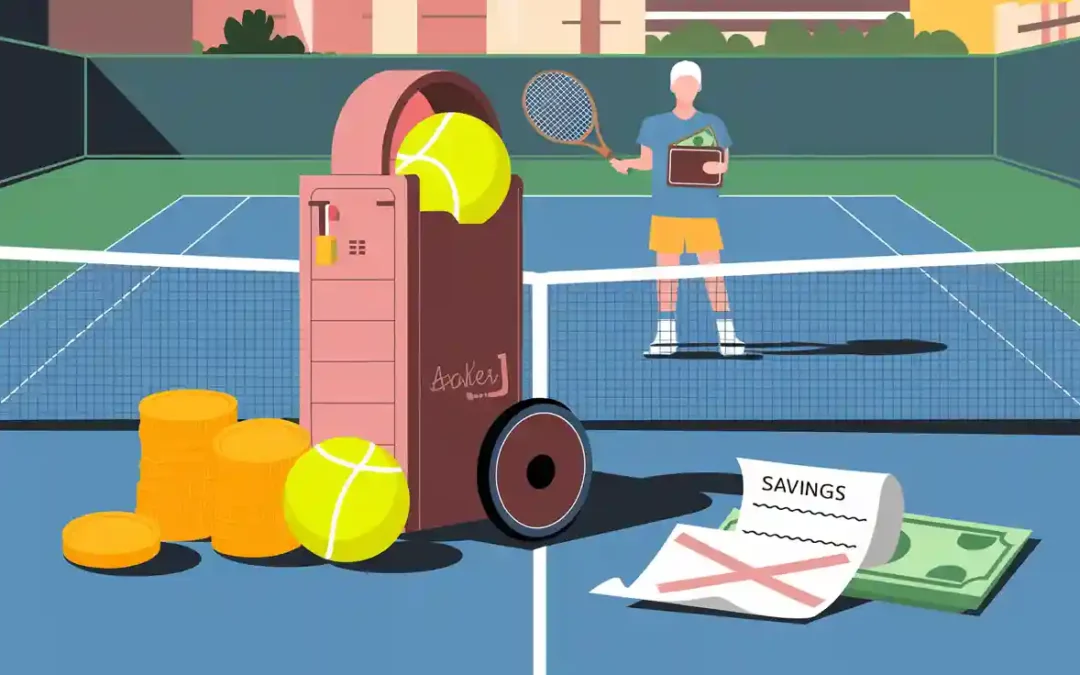 2 ways tennis ball machine rental​ saves you money